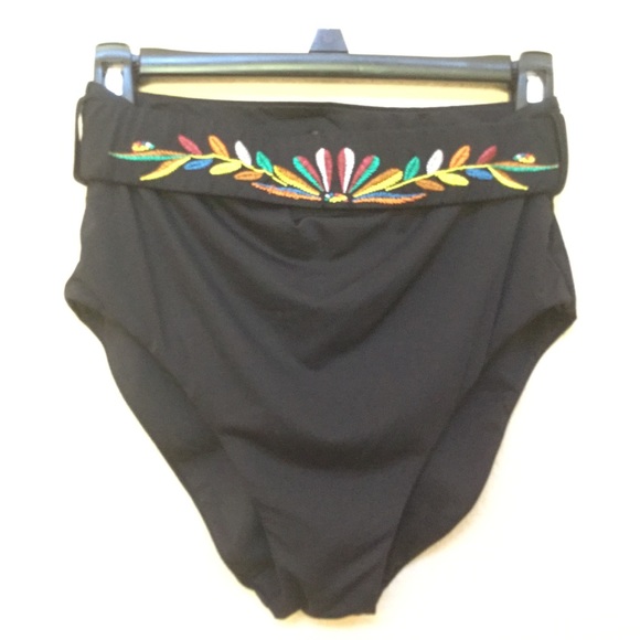 SoLuna RADIANT Black Embroidered Belt Swim Bottom - Picture 5 of 12